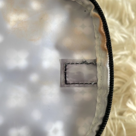 Modella black white flowers print floral handle make up cosmetic bag travel bag - Picture 12 of 16